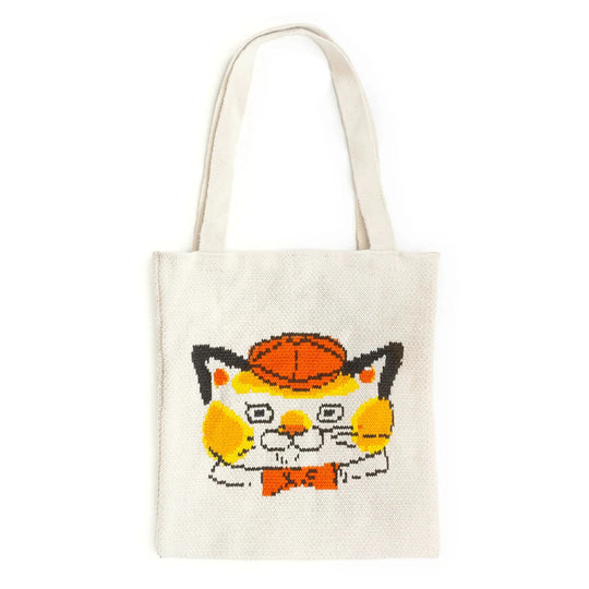 Huck Cat Knit Tote Bag