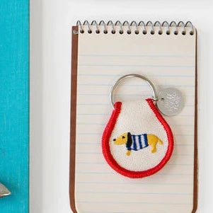Sweater Dog Patch Keychain