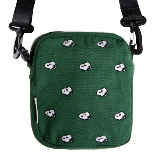 Snoopy Embroidered Crossbody Forest Bag