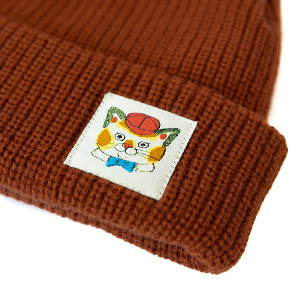 Huck Cat Orange Beanie