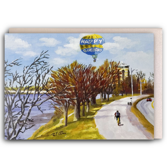 Riverside Birthday Card