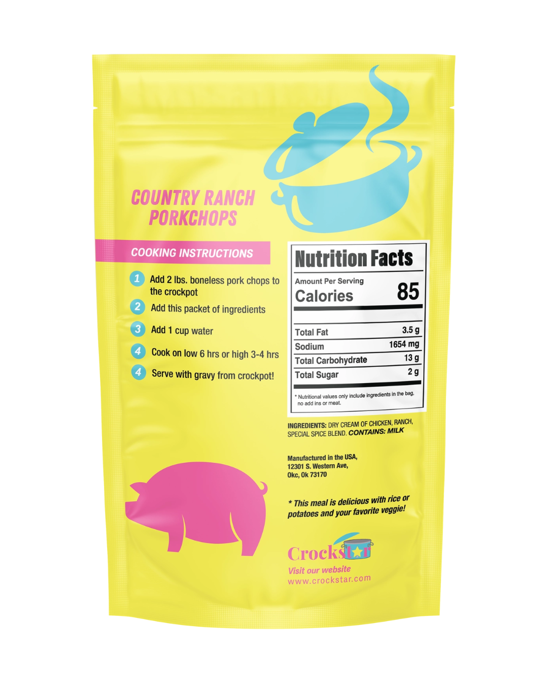 Country Ranch Porkchops Crockpot Meal Mix