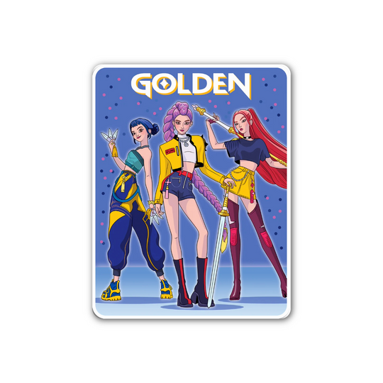 K-Pop Demon Hunters Golden Sticker