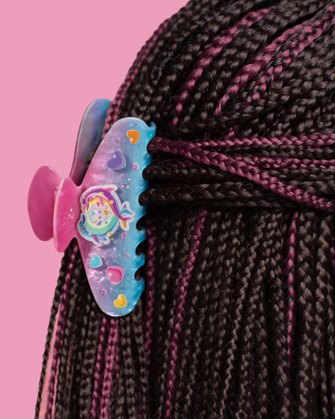 Lisa Frank Dancing Dolphins Glitter Claw Clip