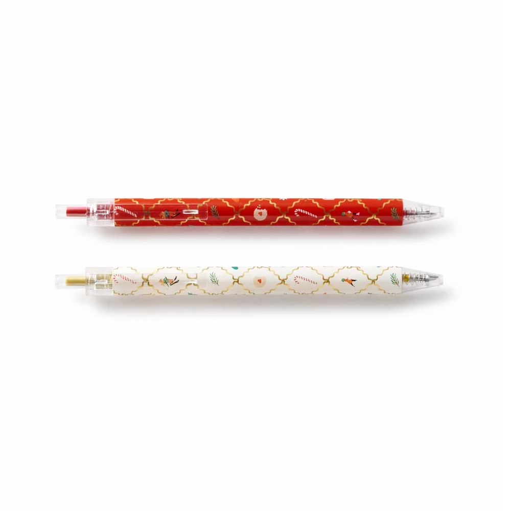 Holiday Argyle Gel Pen Set