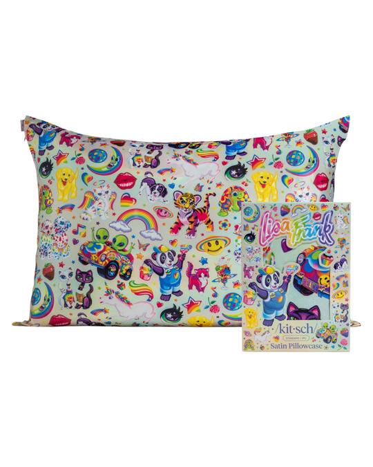 Fantastic World of Lisa Frank King Sized Satin Pillowcase