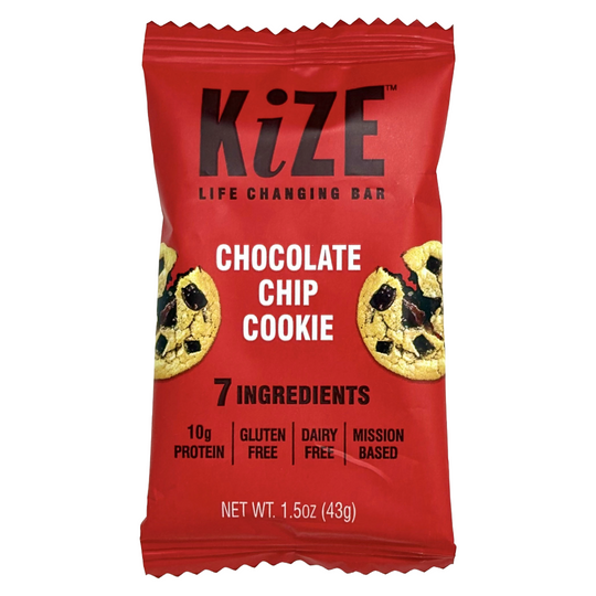 KiZE Chocolate Chip Cookie Protein Snack Bar
