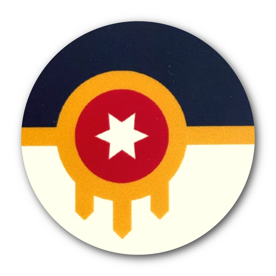 Tulsa Flag XL Car Magnet