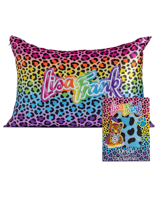Lisa Frank Rainbow Leopard Standard Sized Satin Pillowcase