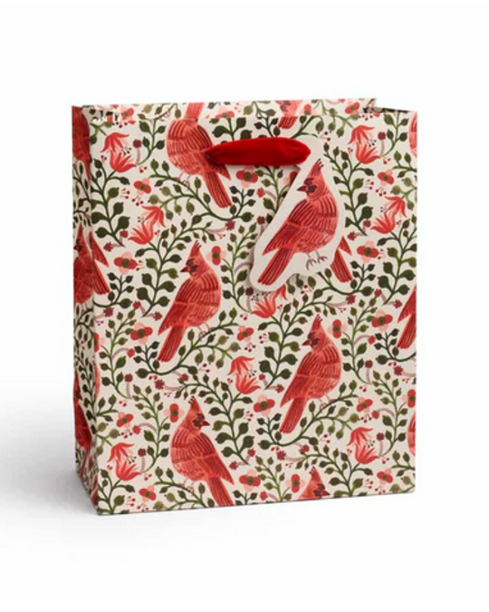 Holiday Cardinals Medium Gift Bag
