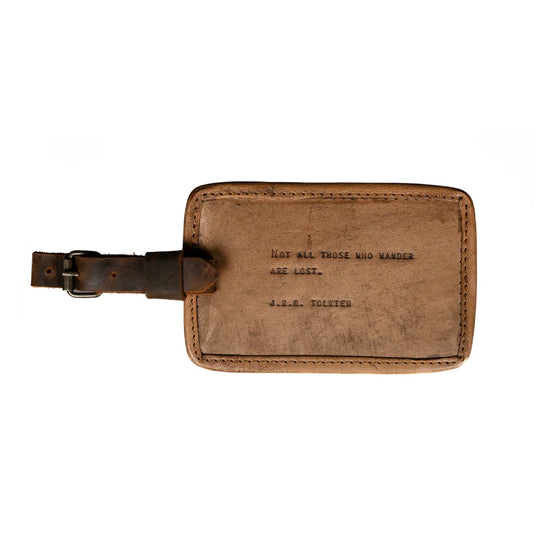 J.R.R. Tolkien Leather Luggage Tag