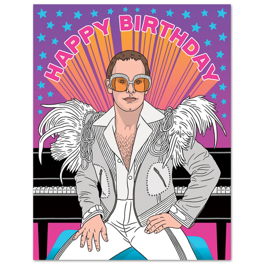 Elton John Birthday Card
