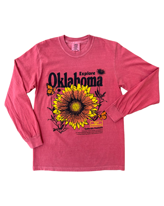 Oklahoma Wildflower Long Sleeve Tshirt
