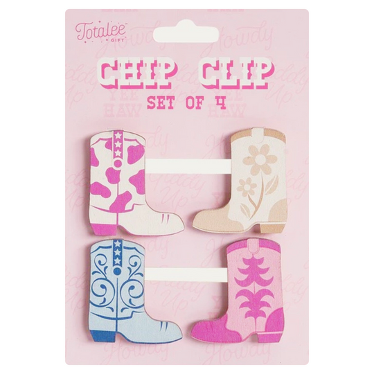 Wooden Boot Chip Clips