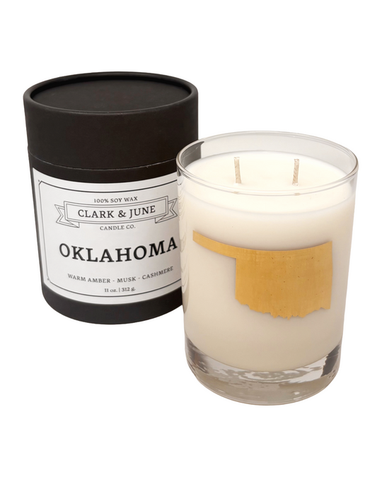 Oklahoma Warm Amber, Musk, & Cashmere 11oz Candle