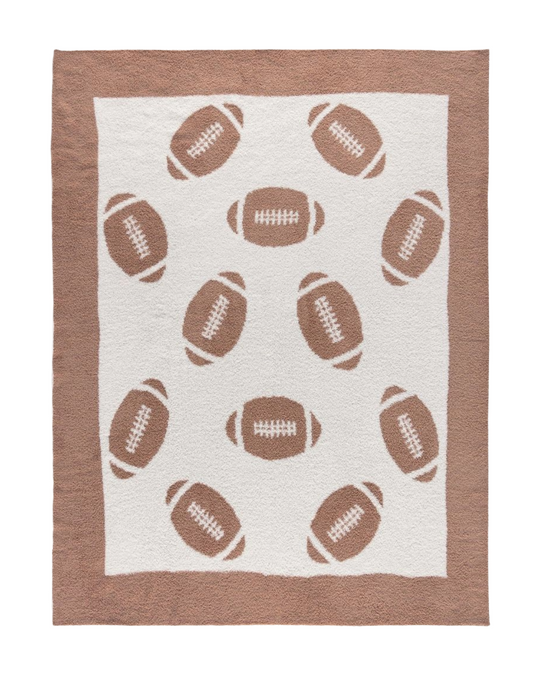 Tan Game Day Reversible Throw Blanket