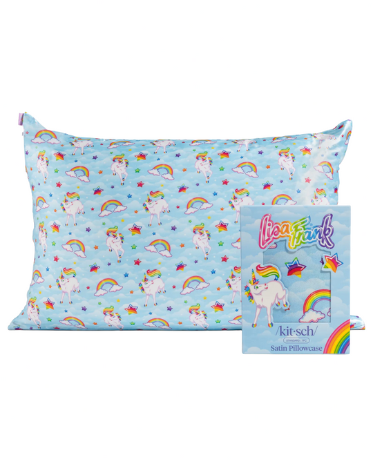 Lisa Frank Markie Unicorn Standard Sized Satin Pillowcase