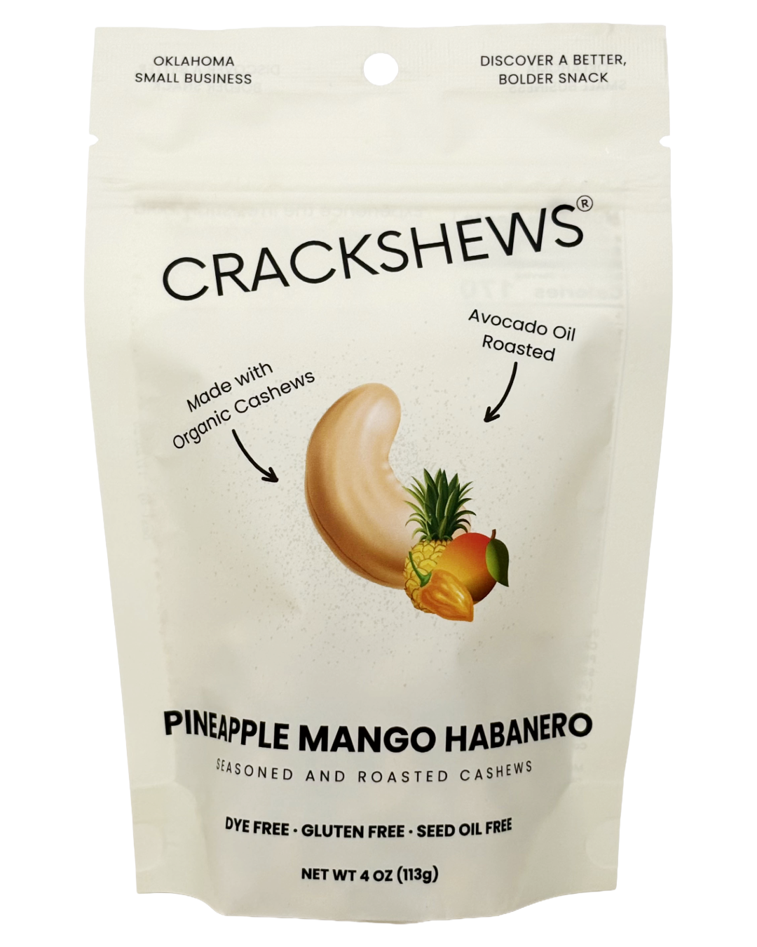 Crackshews - Pineapple Mango Habanero Cashews