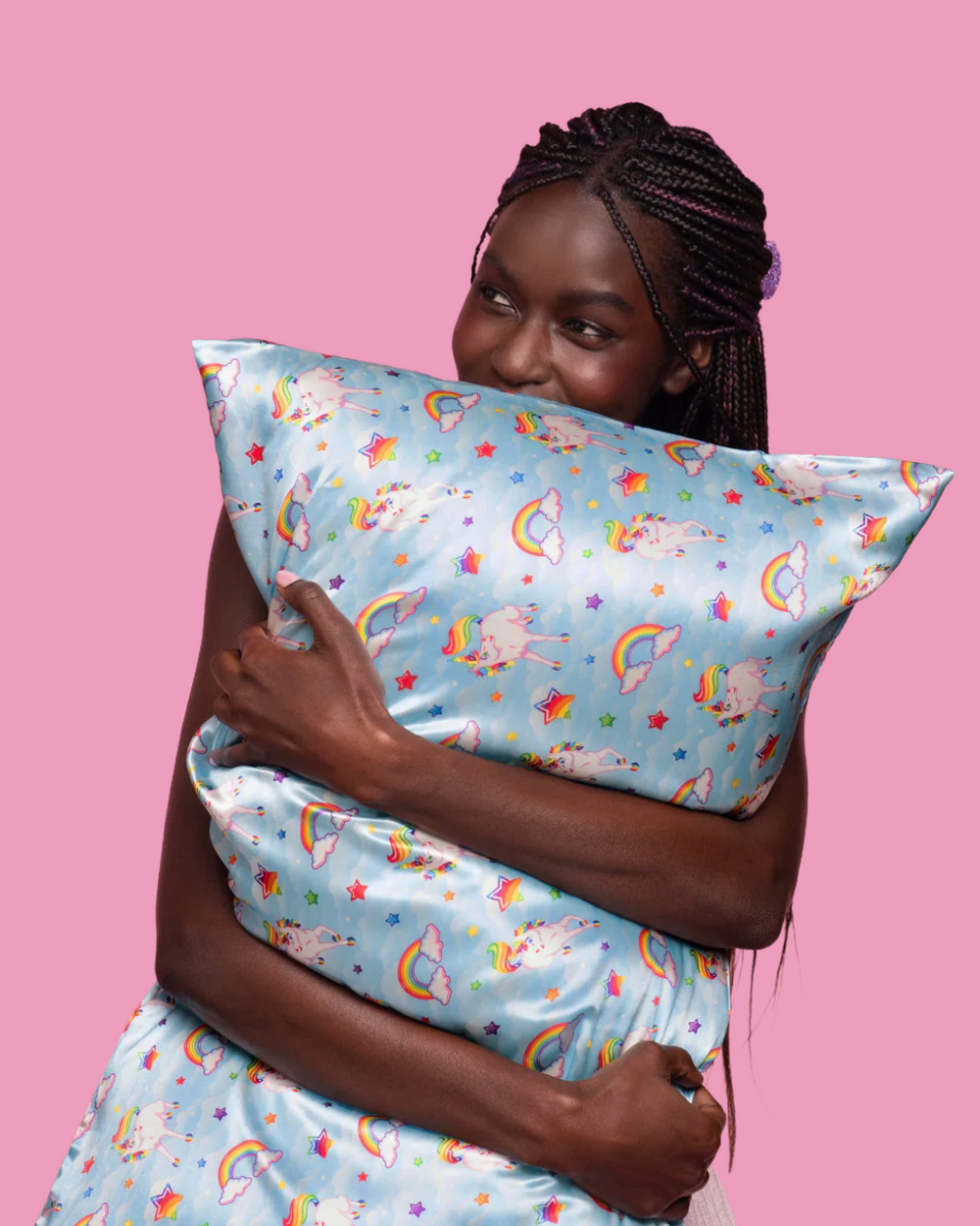 Lisa Frank Markie Unicorn Standard Sized Satin Pillowcase