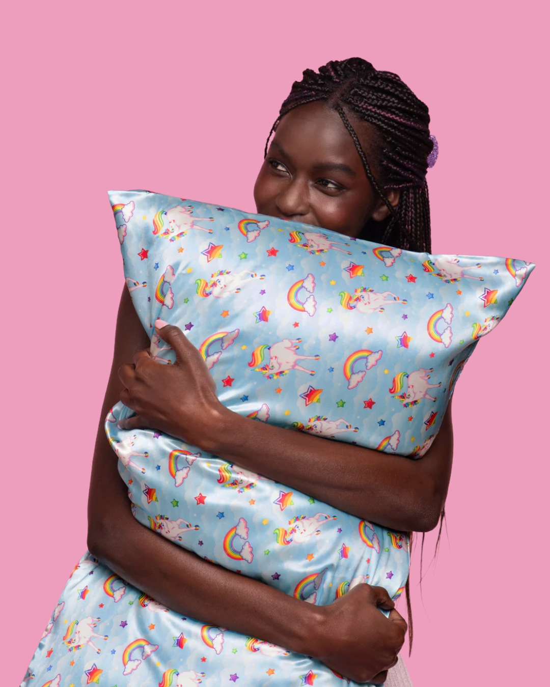 Lisa Frank Markie Unicorn Standard Sized Satin Pillowcase