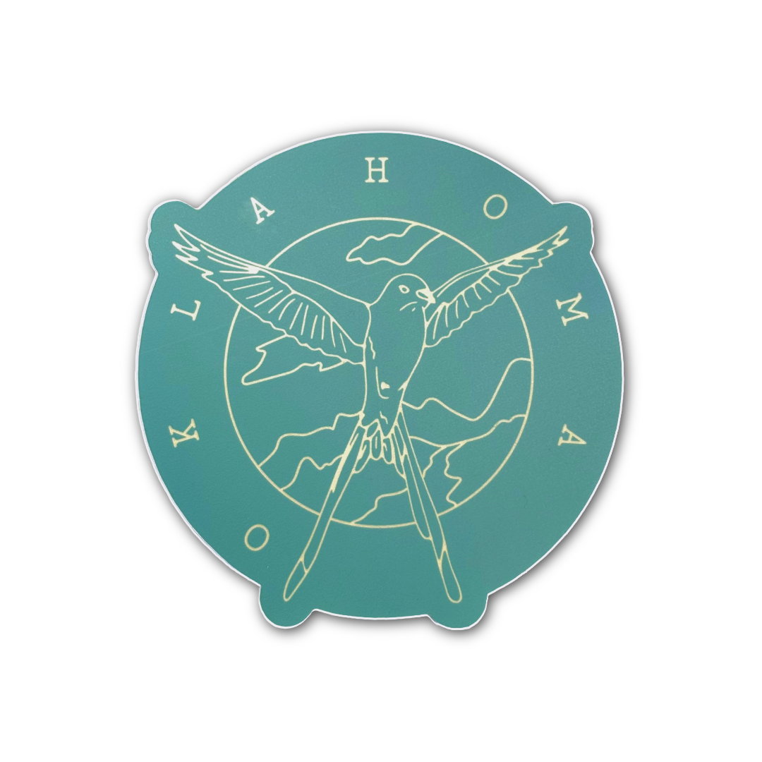 Sage Oklahoma Scissortail Sticker