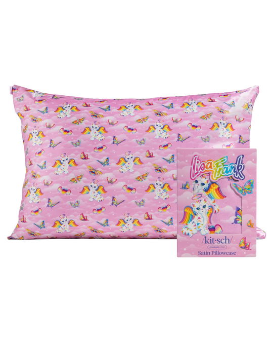 Lisa Frank Angel Kitty Standard Sized Satin Pillowcase