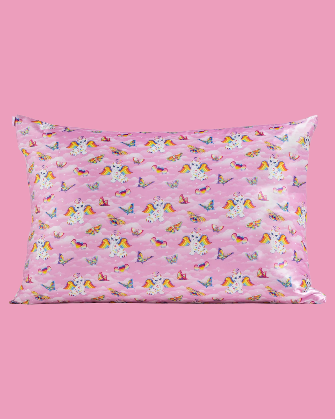 Lisa Frank Angel Kitty Standard Sized Satin Pillowcase