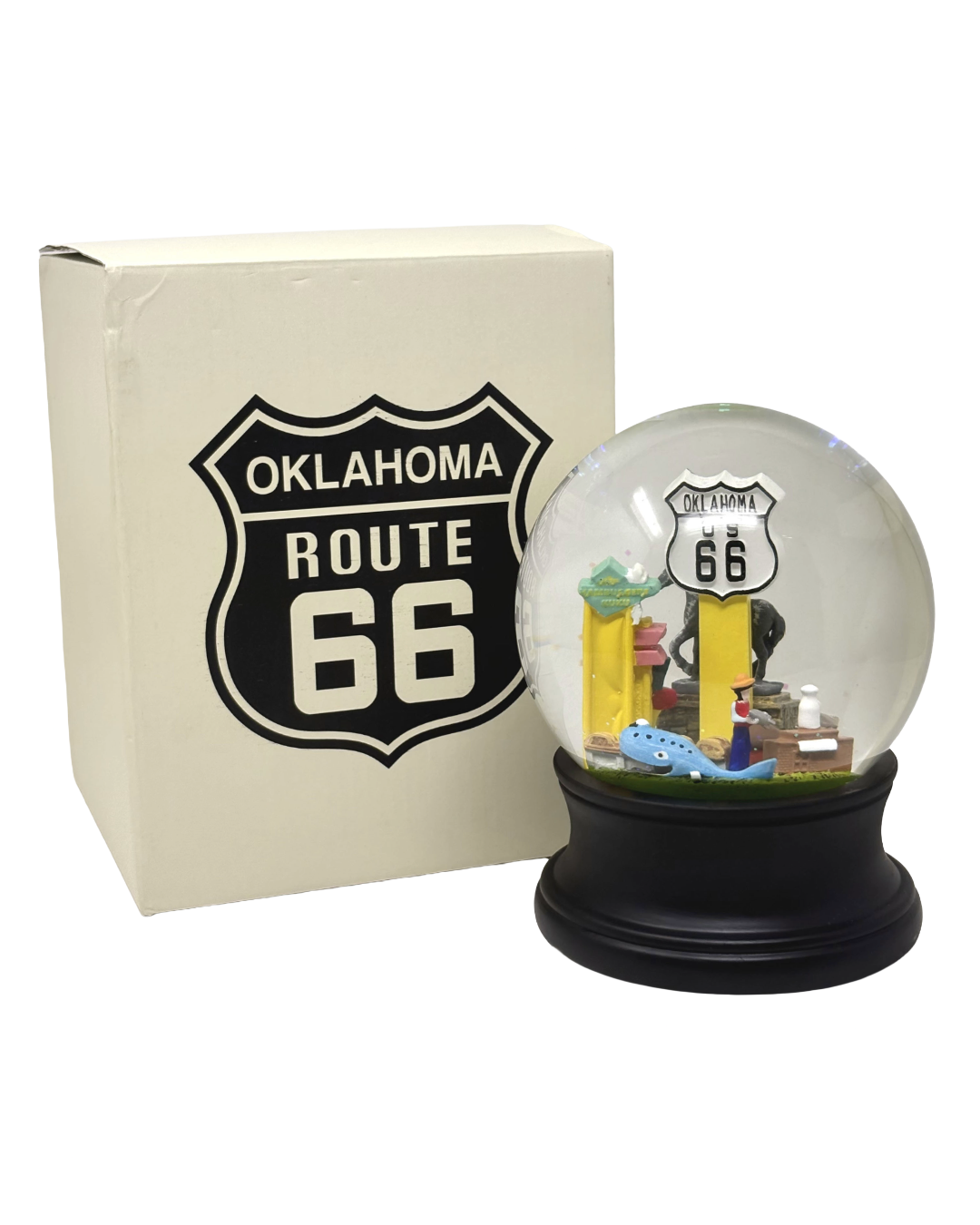 Oklahoma Route 66 Snow Globe
