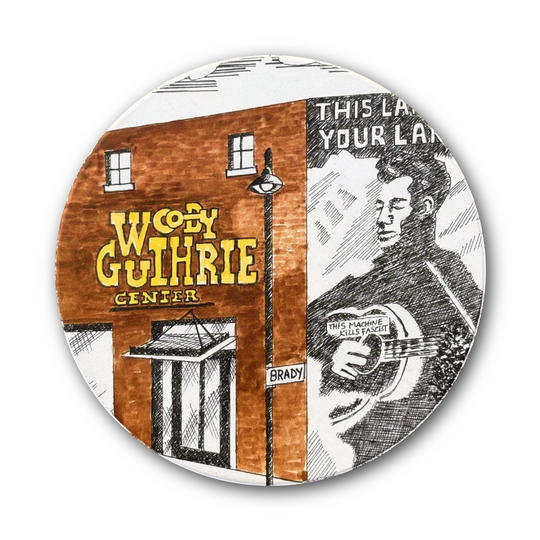 Woody Guthrie Center Coaster