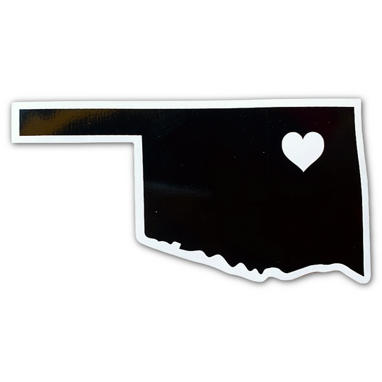 Oklahoma Heart Sticker