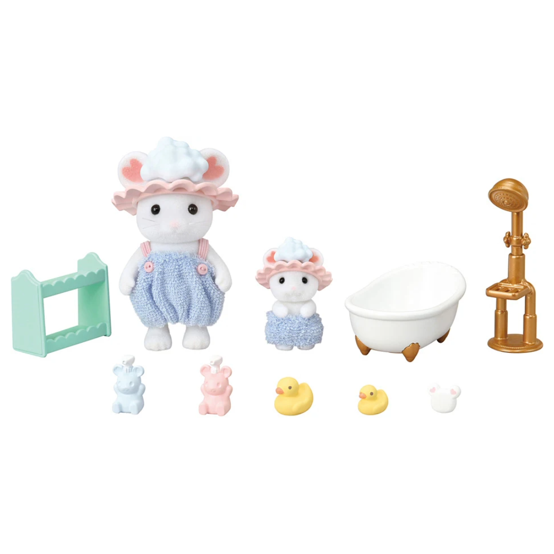 Calico Critters - Bath Time Bubble Mouse Siblings
