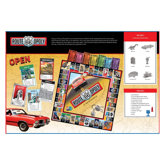 Route 66 Opoly Board Game