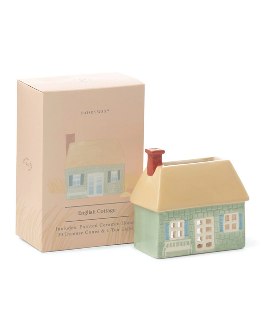 English Cottage Incense & Tea Light Holder