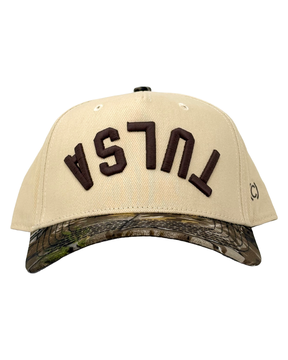 Upside-Down Tulsa Hat - Camo/Cream