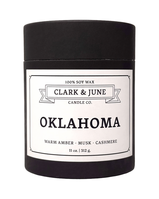 Oklahoma Warm Amber, Musk, & Cashmere 11oz Candle