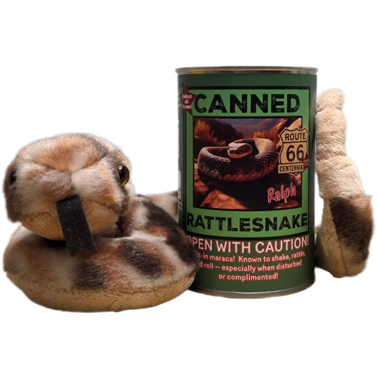 Canned Rattlesnake Plush - Route 66 Centennial Edition