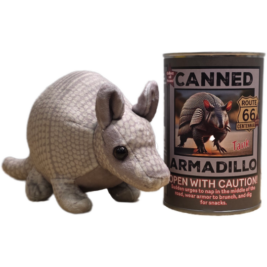 Canned Armadillo Plush - Route 66 Centennial Edition