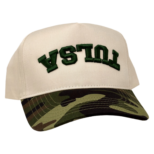 Upside Down Tulsa Hat - Natural/Camo