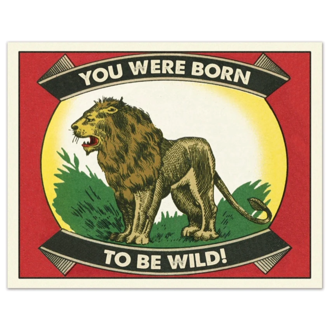Born To Be Wild Birthday Card