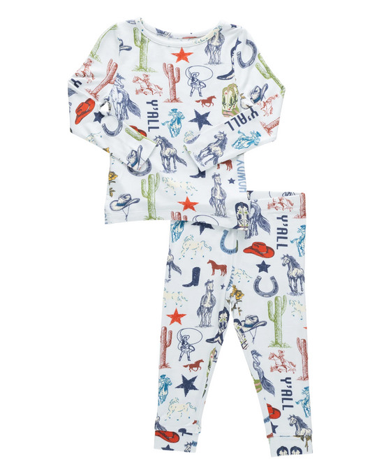 Pink Chicken - Western Dreams Kid's PJ Set