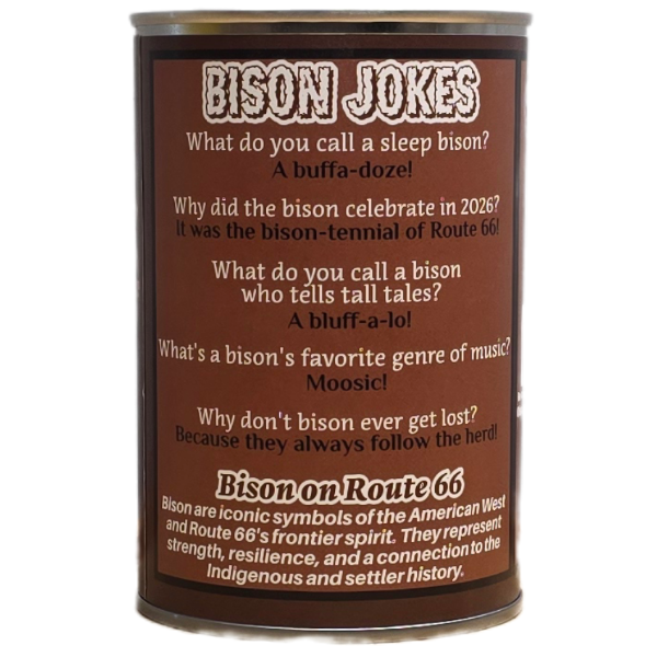 Canned Bison Plush - Route 66 Centennial Edition