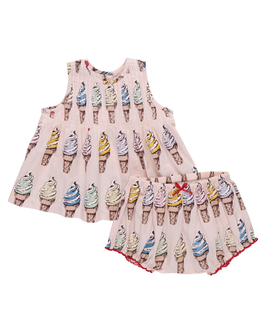 Pink Chicken - Pink Soft Serve Jaipur Dress Set