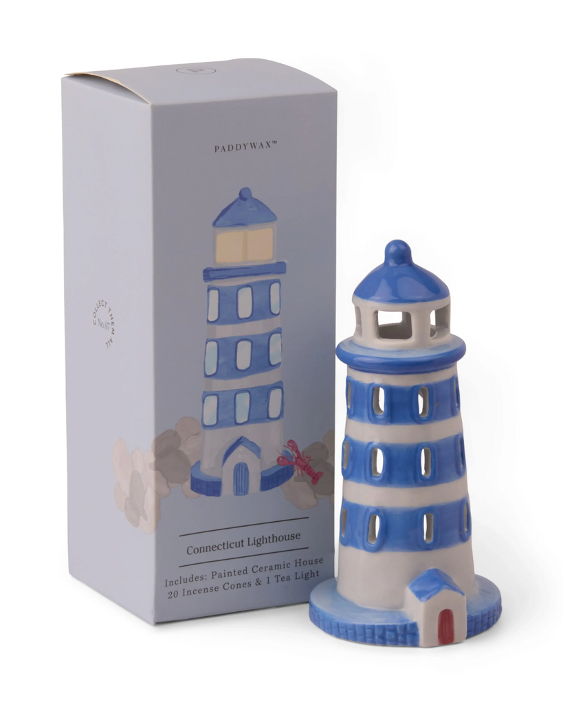 Lighthouse Tea Light & Incense Holder – Ida Red