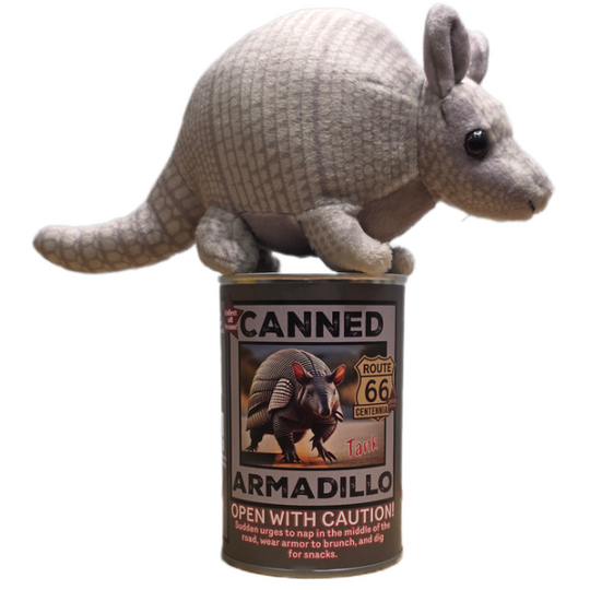 Canned Armadillo Plush - Route 66 Centennial Edition