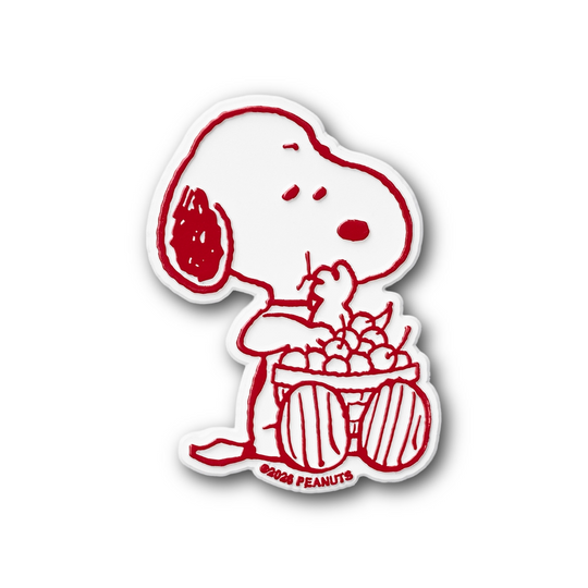 Snoopy Cherry Basket Magnet