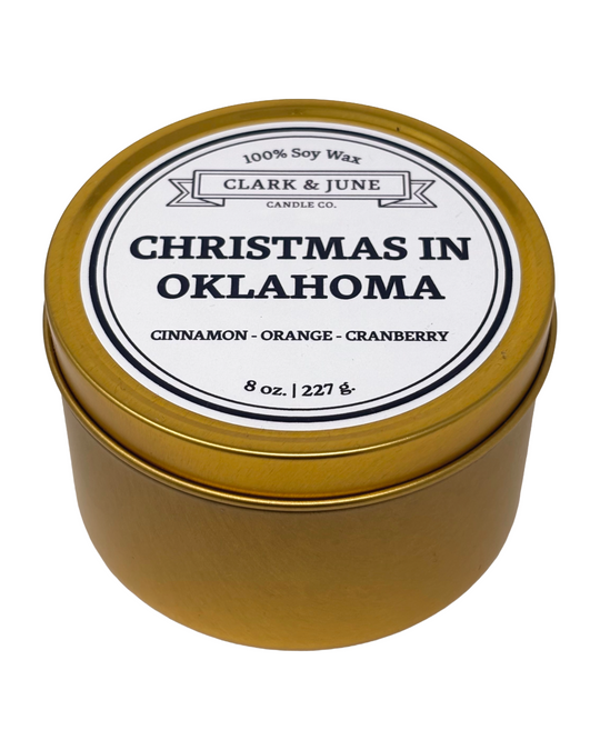 Christmas in Oklahoma 8oz Candle