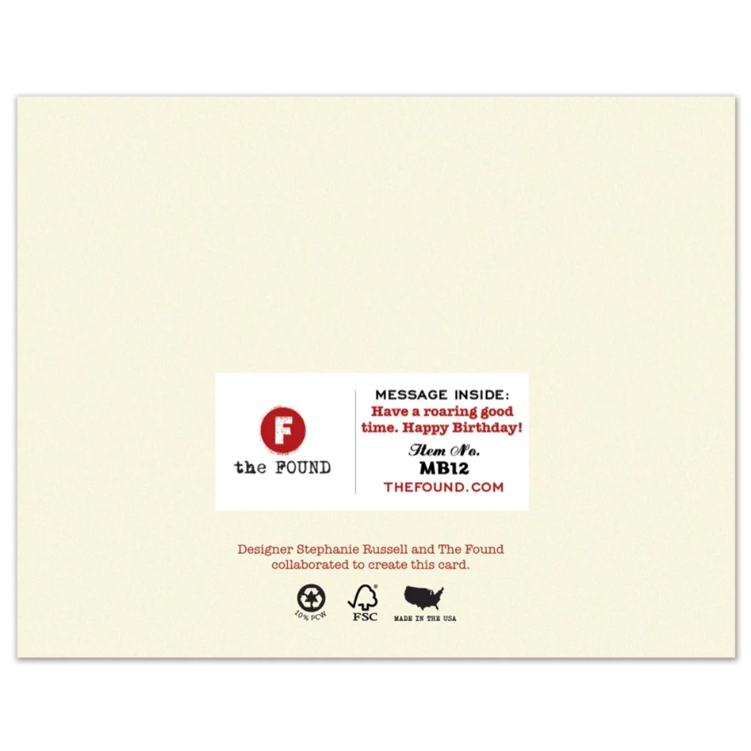 Born To Be Wild Birthday Card