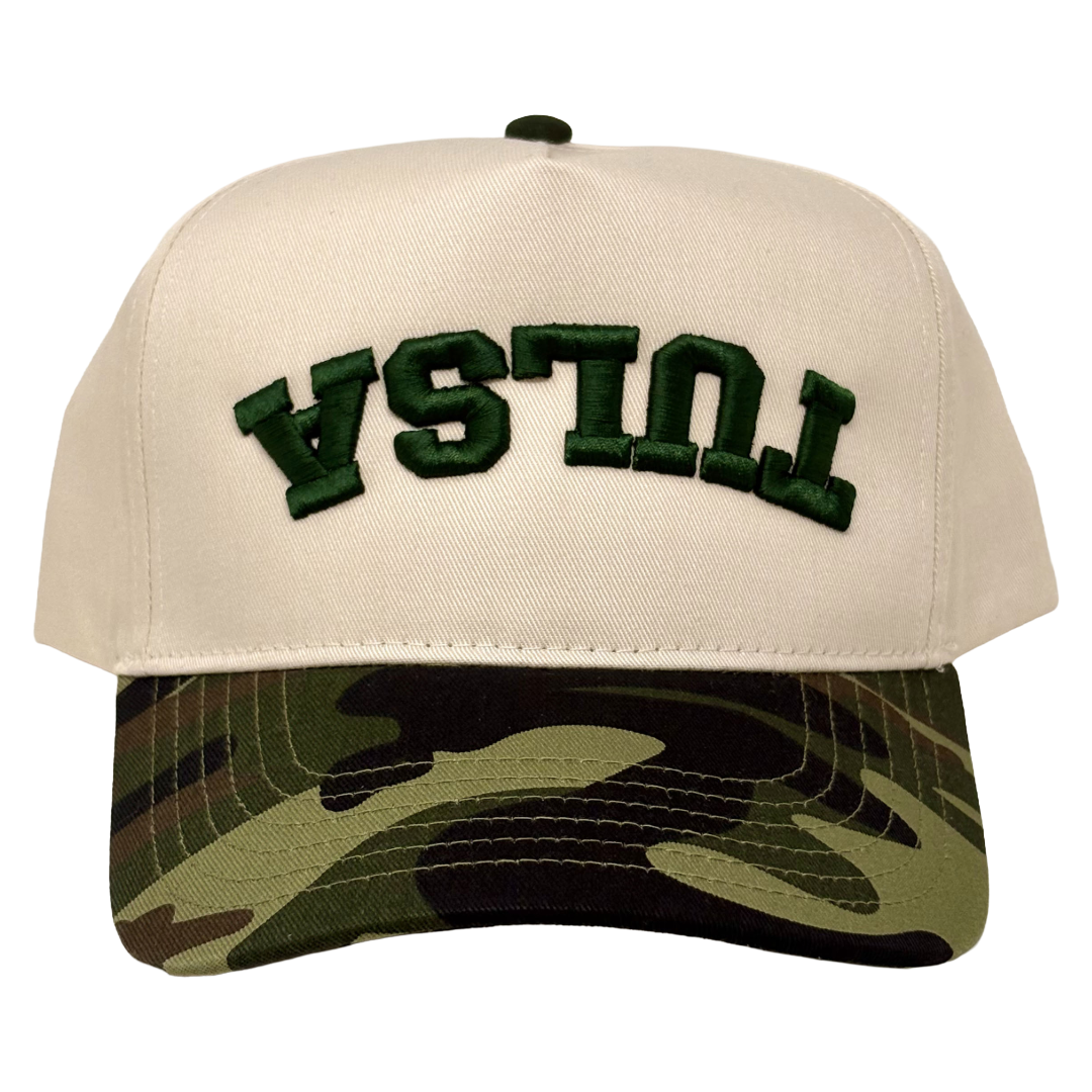 Upside Down Tulsa Hat - Natural/Camo