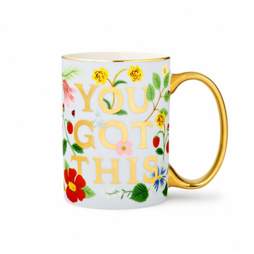 You Got This Floral Porcelain Mug