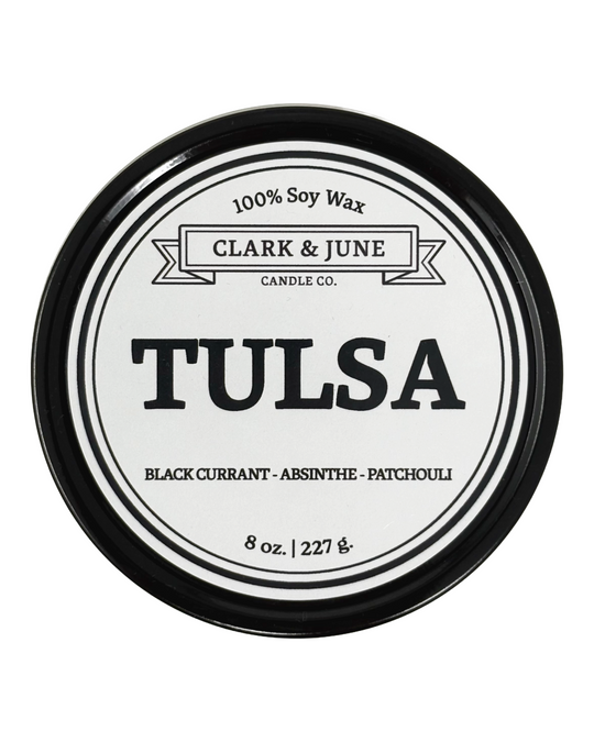 Tulsa Black Currant Absinthe Patchouli 8oz Candle